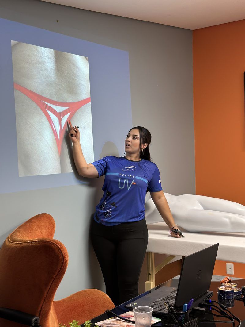 Bárbara ensinando